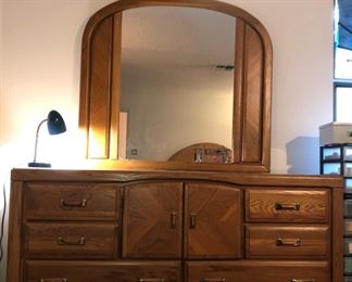 Dresser with mirror by Vaughan of Virginia.  Matching headboard, nite stand, armoire/chest of drawers