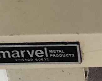 Marvel Metal Products label on the desk