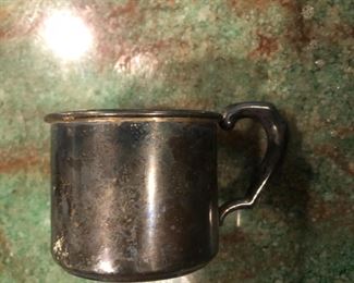 Sterling baby cup.  1 gm 8 oz