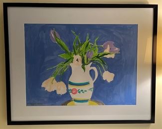 "Flowers" Original Watercolor Signed by Annie Ryan