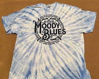 The Moody Blues - Days of Future Passed 50th Anniversary Tour Tie-Dye T-Shirt Size 2XL