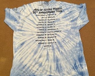 The Moody Blues - Days of Future Passed 50th Anniversary Tour Tie-Dye T-Shirt Size 2XL