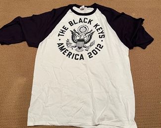 The Black Keys America 2012 Tour Baseball T-Shirt Size XL