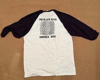 The Black Keys America 2012 Tour Baseball T-Shirt Size XL
