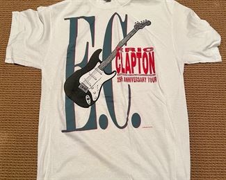 Vintage Eric Clapton 25th Anniversary Tour T-Shirt Size XL