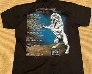 The Rolling Stones Bridges to Babylon 1997-1998 World Tour T-Shirt Size XL