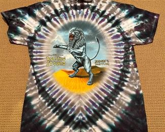 The Rolling Stones Bridges to Babylon 1997-1998 World Tour Tie-Dye T-Shirt Size XL
