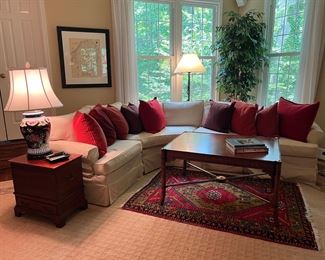 Pearson Slip Covered Curved Sectional