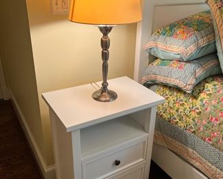 Crate & Barrel Harbor 2 Drawer End Table ( 15-3/4"D x 23-3/4"W x 31-3/4"H)