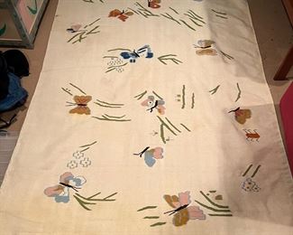 Hand-Knotted Butterfly Rug (103"L x 67"W)