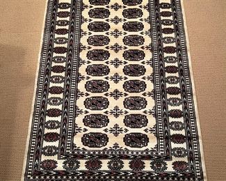 Handmade Bokhara Wool Rug (64"L x 34"W)