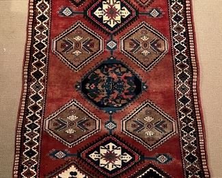 Hand-Knotted Antique Persian Rug (60"L x 42"W)