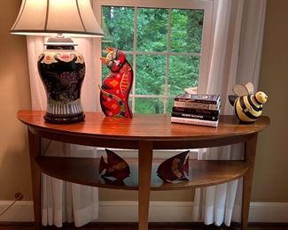 Lane Demilune Console Table (60"W x 19"D x 32"H)