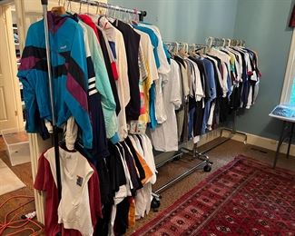 Racks of Vintage New Band Shirts Size L-XL