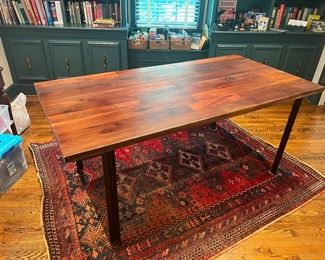 West Elm Rectangular Wood Top Table (72"L x 36"W x 30-1/2"H)