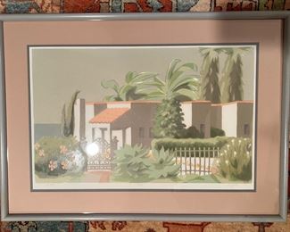 Framed "Villa" Signed Print by Bill Buffett (131/500)
