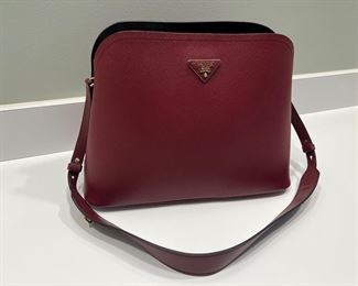 Brand New / Never Used Women's Burgundy Prada Matinée Saffiano Bag