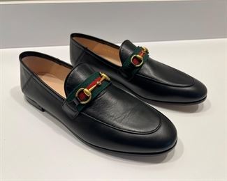 Brand New / Never Worn Women's Gucci Brixton Convertible Web Loafers Size 38-1/2