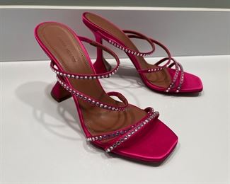 Brand New / Never Worn Women's Amina Muaddi Pink Gilda Heels Size 39