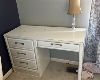 Desk and Lamp