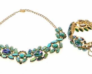 Vintage Elsa Shciaparelli Necklace & Bracelet 