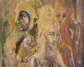 Tony Mafia (1931-1999) Mid Century Oil On Canvas 