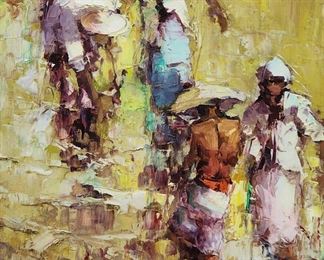 Frits Lucien Ohl (1904-1976) Oil On Board 