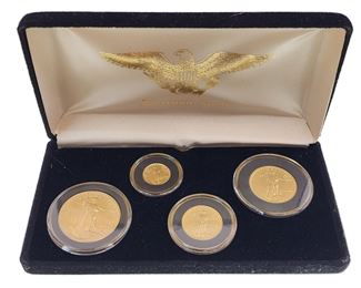  1986 American Gold Eagle Bullion Coin Set 