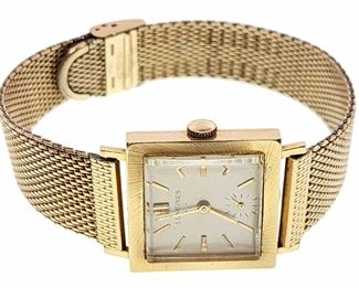  14K Yellow Gold Longines 17 Jewel Wrist Watch 