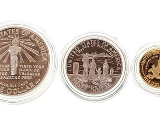  1986 U.S. Mint Liberty Gold & Silver Coin Set 