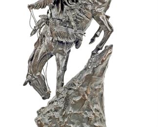  Frederic Remington 'Mountain Man' Bronze Sculpture 