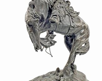  Frederic Remington 'Rattlesnake' Bronze Sculpture 