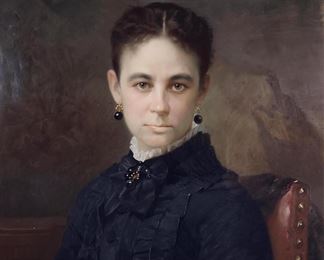  John Dabour (1837-1905) Portrait Pastel On Paper 