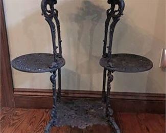 Cast Iron Tiered Plant Stand 