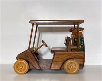 Schneiders Woodcrafts Walnut Golf Cart 