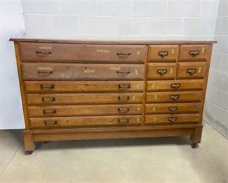 Vintage Architect PlansApothecary Cabinet