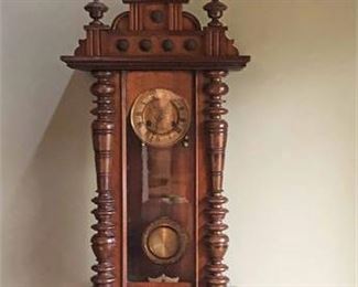 Vintage Pendulum Stallion Wall Clock 