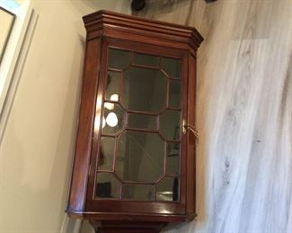 Antique Hanging Corner Cabinet 