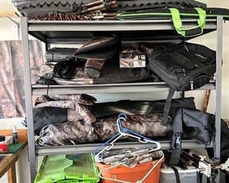 Lots of Camo, Hunting, Camping gear and Gun Cases