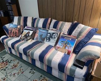 Comfy couch and loveseat