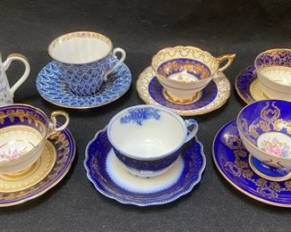 Ansley Royal Stafford And More Royal Blue Tea Cups