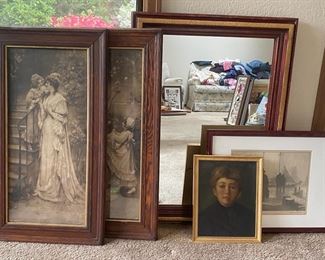Antique Photo Prints And Helen M Gregory Painting