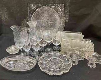 Cut Crystal Trays Luncheon Trays Stemware and More