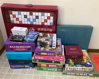 GIANT Scrabble Ticket To Ride Trivial Pursuit And Puzzles