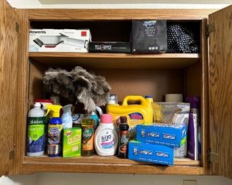 Household Cleaning Supplies And Storage Bins