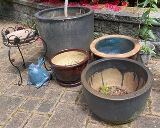 Large Glazed Ceramic Pots