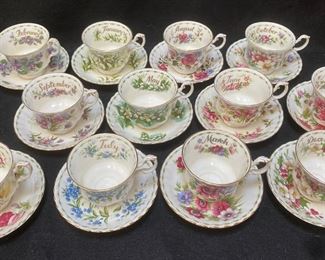 Royal Albert Bone China Flower Of The Month Series