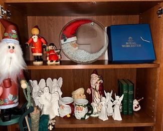 Royal Worcester Holiday Plates Possible Dreams Santa Mug German Wooden Santa Collection and More