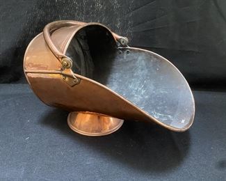 Vintage Copper Firewood Holder
