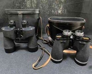 Vintage Sard Binoculars with Leather Case